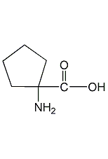 1-Amino-1-cyclopentacarboxylic acid structural formula