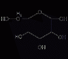 Glucose, monohydrate structural formula