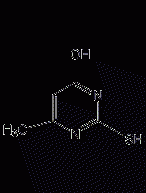 4-hydroxy-2-mercapto-6-methylpyrimidine structural formula