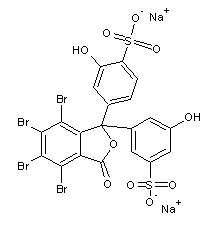 Sodium Sulfobromophthalein Structural Formula