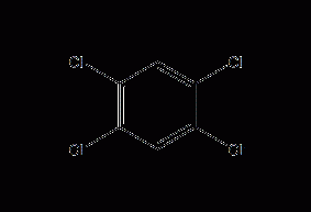 1,2,4,5-Tetrachlorobenzene Structural Formula