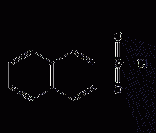 2-Naphthalenesulfonyl chloride structural formula