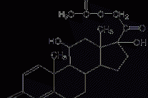 Prednisolone acetate structural formula