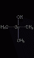 Trimethyltin hydroxide structural formula