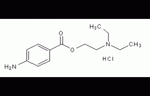 Procaine hydrochloride structural formula