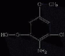 5-chloro-2,4-dimethoxyaniline structural formula