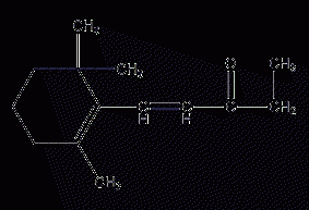 β-methylionone structural formula