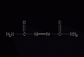 Azodicarbonamide structural formula