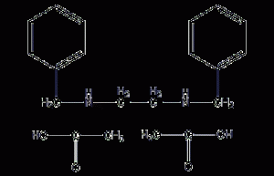 N,N'-dibenzylethylenediamine diethyl ester structural formula