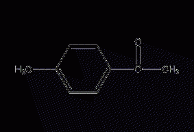 Structural formula of p-methylacetophenone