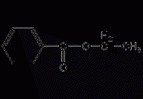 Ethyl benzoate structural formula