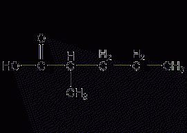 2-methylpentanoic acid structural formula