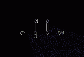 Dichloroacetic acid structural formula