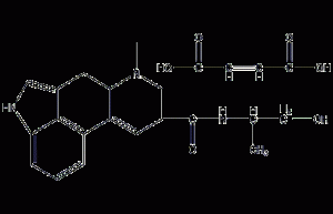 Structural formula of ergometrine maleate