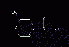 M-aminoacetophenone structural formula