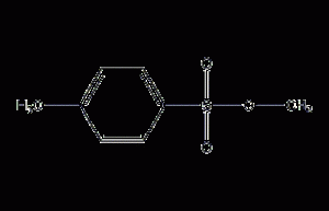 Methyl p-toluenesulfonate structural formula