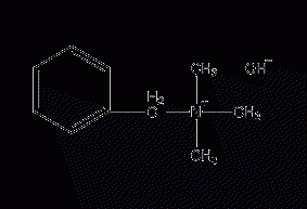 Benzyltrimethylammonium hydroxide structural formula