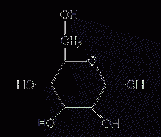 D-(+)-galactose structural formula