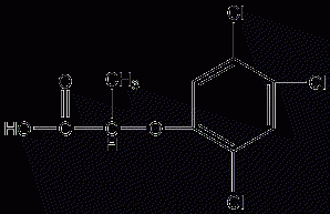 2,4,5-Tipropionic acid structural formula