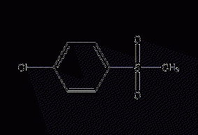 4-Chlorophenylmethylsulfone Structural Formula