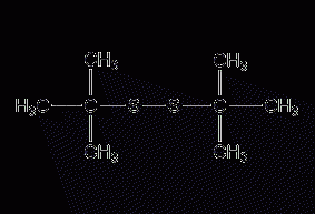 Di-tert-butyl disulfide structural formula