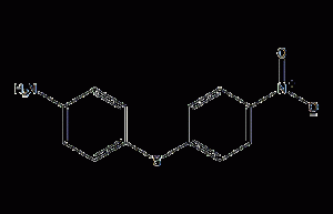 4-amino-4'-nitrodiphenyl sulfide structural formula