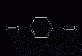 Structural formula of p-cyanobenzaldehyde