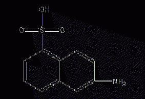 6-amino-1-naphthalenesulfonic acid structural formula