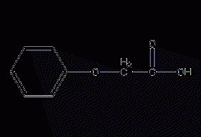 Phenoxyacetic acid structural formula
