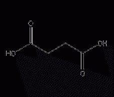 Succinic acid structural formula