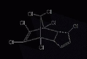 Heptachlor structural formula