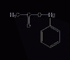 Phenylmercury (II) acetate structural formula