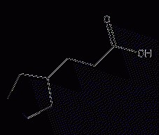 3-Cyclopentanoic acid structural formula