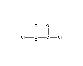 Dichloroacetyl chloride structural formula