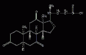 Dehydrocholic acid structural formula