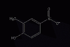 4-nitro-o-cresol structural formula