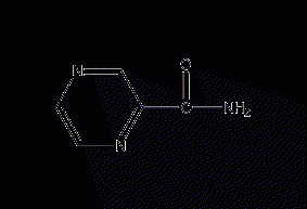 Pyrazine carboxamide structural formula