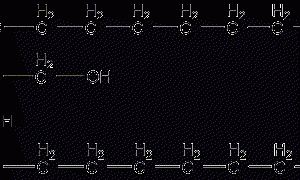 Structural formula of eicosyl nitrate