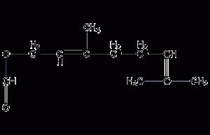 Geranyl formate structural formula