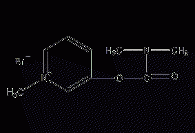 Pyridostigmine bromide structural formula