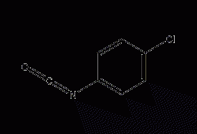 Structural formula of p-chlorophenyl isocyanate