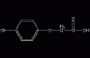 4-Chlorophenoxyacetic acid structural formula