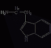 Tryptamine structural formula