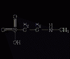 N-methyltaurine structural formula