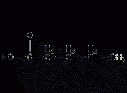 Valeric acid structural formula