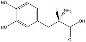 Levodopa structural formula