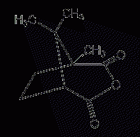 DL-camphoric anhydride structural formula