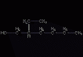 2-ethyl-1-hexanol structural formula