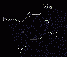 Polyacetaldehyde structural formula