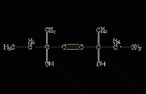 3,6-dimethyl-4-octyne-3,6-diol structural formula